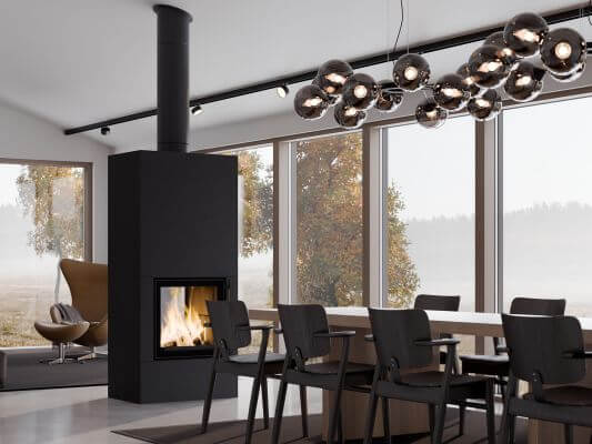 Kachľová akumulačná pec Tulikivi Raita S 18 2D Structure Black