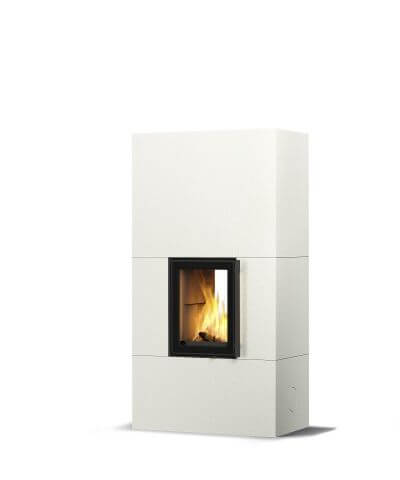 Akumulačná mastencová pec Tulikivi Koli 18 2D s keramickým obkladom StructureWhite