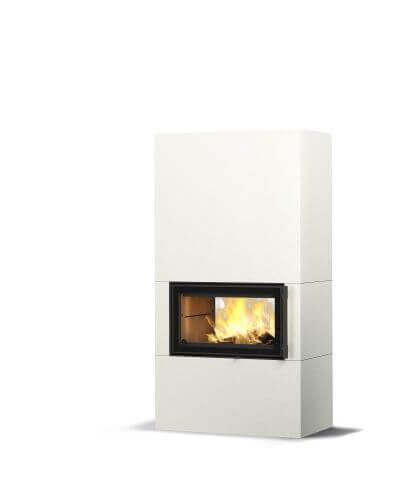 Akumulačná mastencová pec Tulikivi S Saramo 18 2D s keramickým obkladom StructureWhite